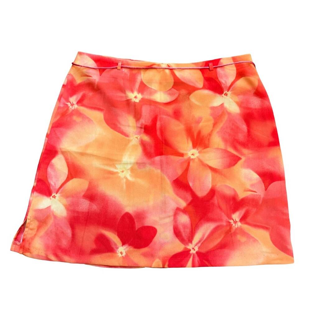Y2K Floral Mini Skirt Zara Larsson Concert Tropical Festival Maximalist Beach